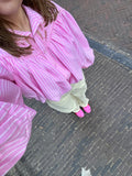 Bo cropped blouse roze