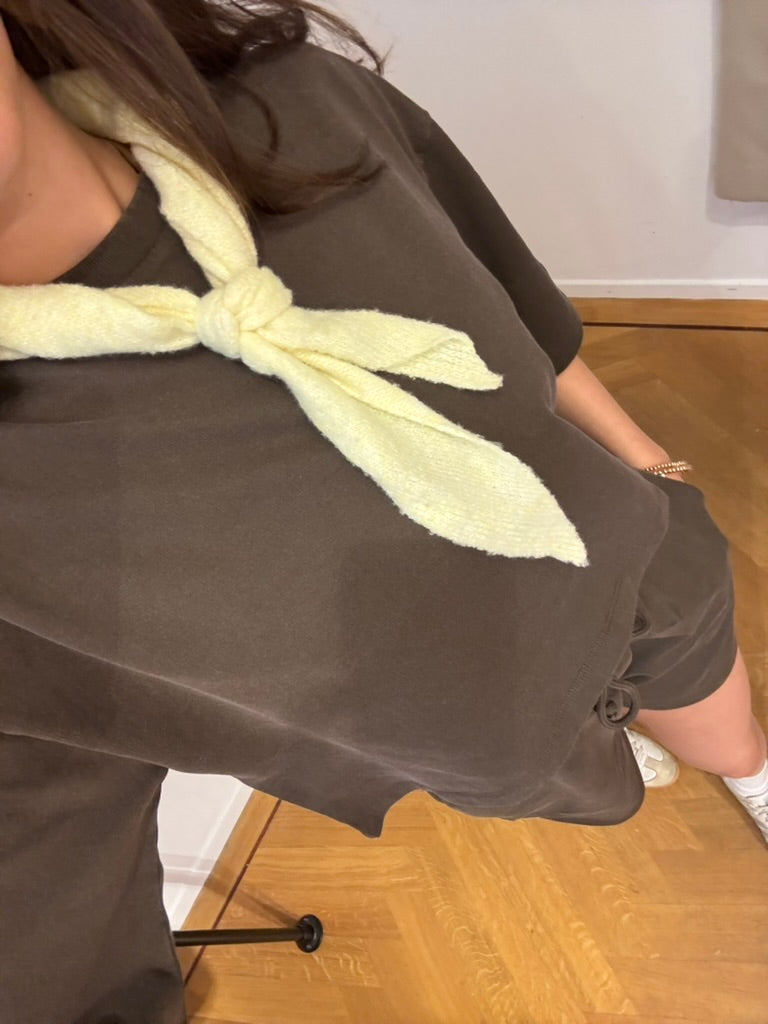 Saar jogging shirt bruin