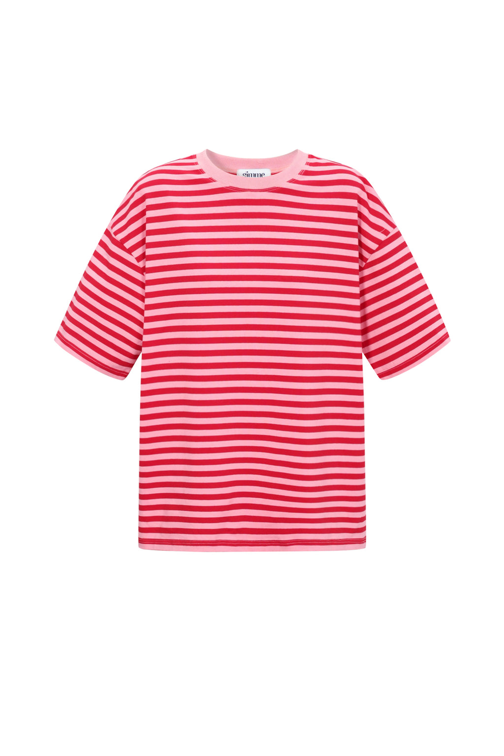Juul streep shirt roze/rood