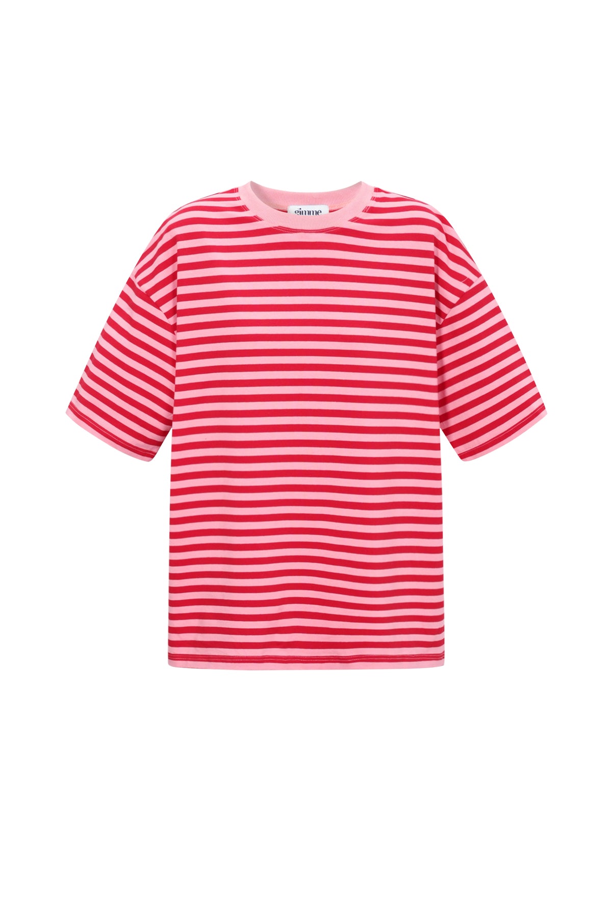 Juul streep shirt roze/rood