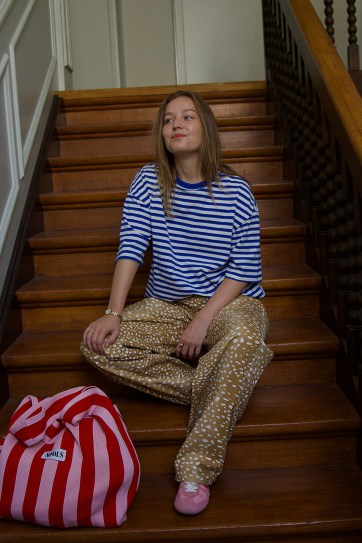 Juul streep shirt blauw/wit