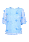 Noa transparant shirt licht blauw