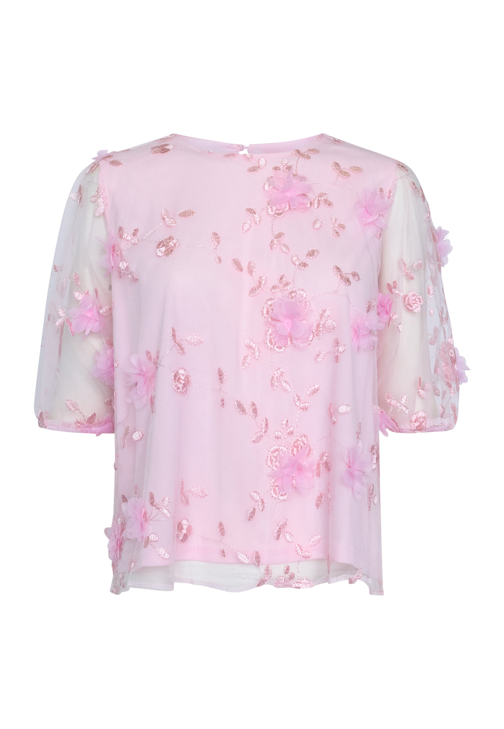 Noa transparant shirt roze