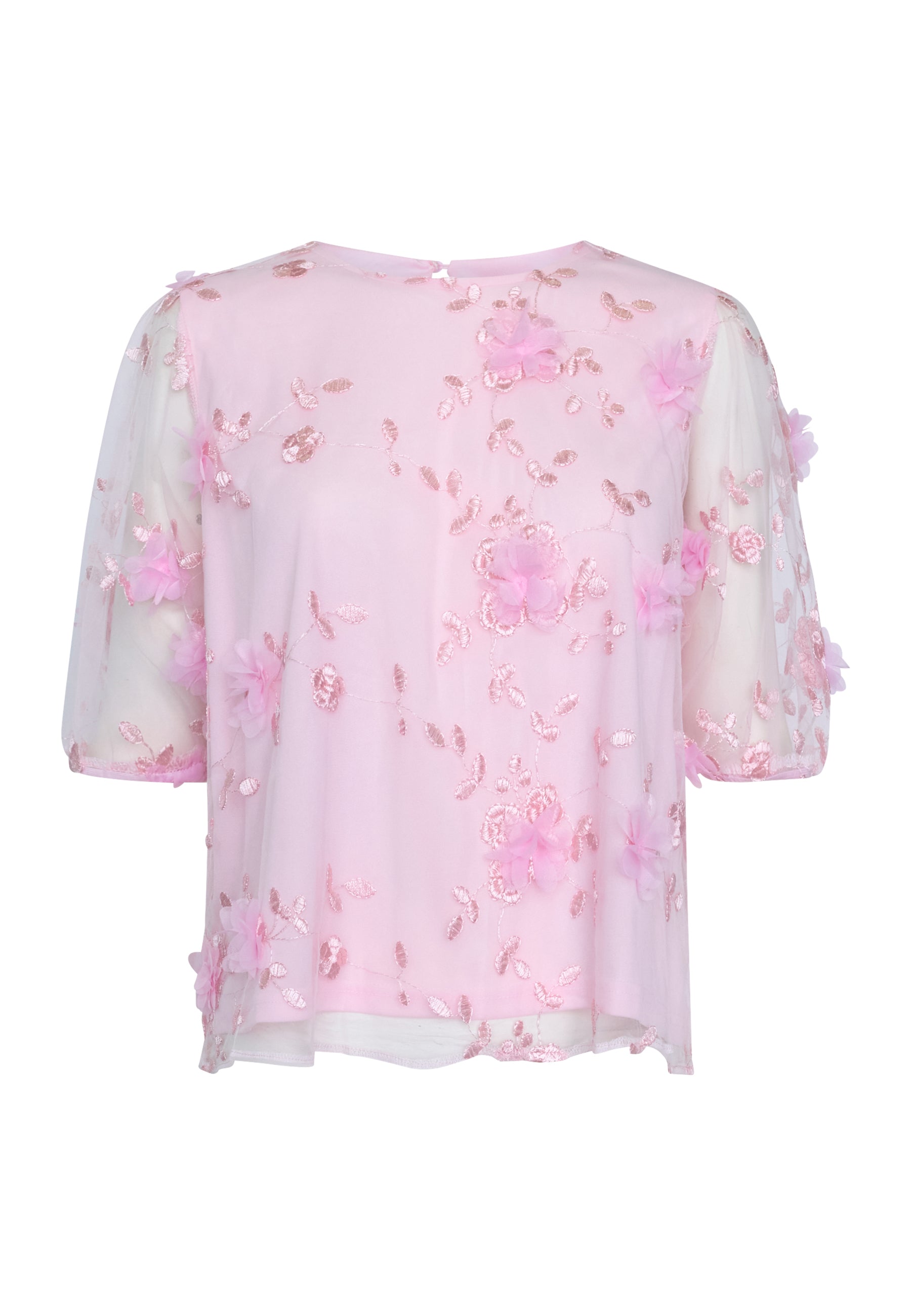 Noa transparant shirt roze