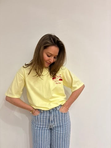 Isa t-shirt print geel