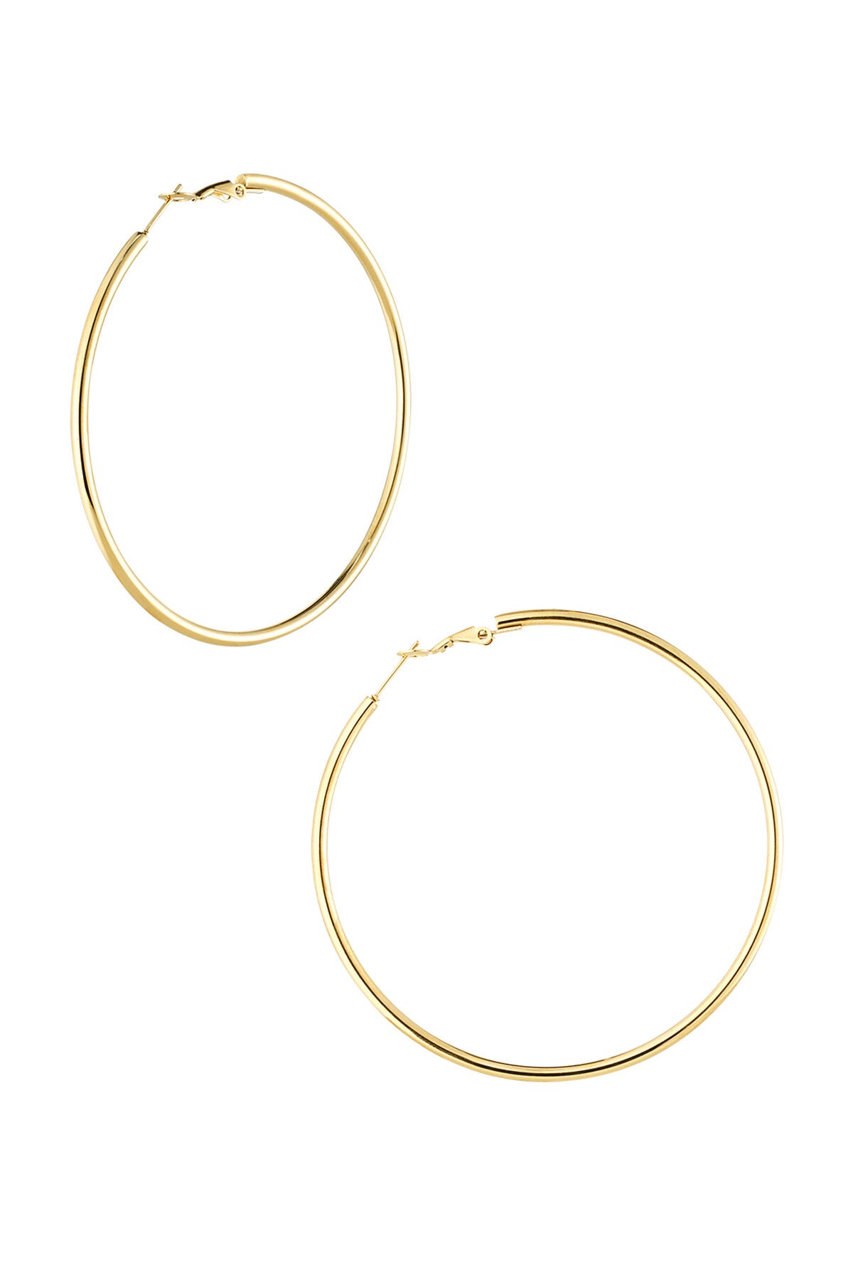 Basic hoops oorbellen goud small