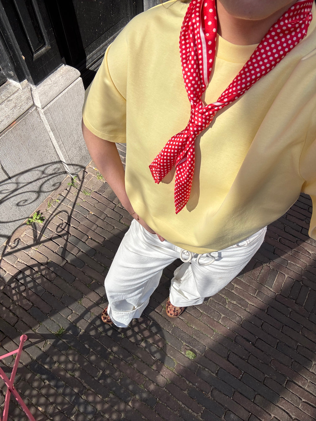 Soof oversized t-shirt geel