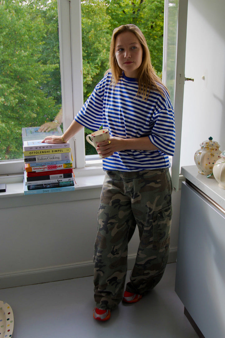 Juul streep shirt blauw/wit