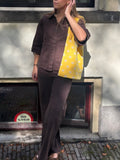 Julia jasje denim donker bruin