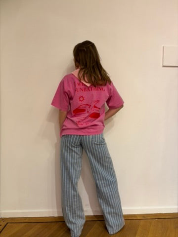 Isa t-shirt print roze