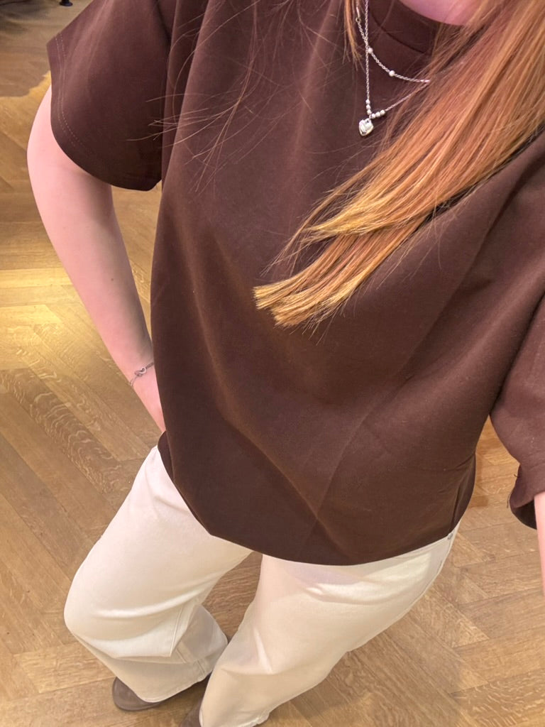 Soof oversized t-shirt bruin