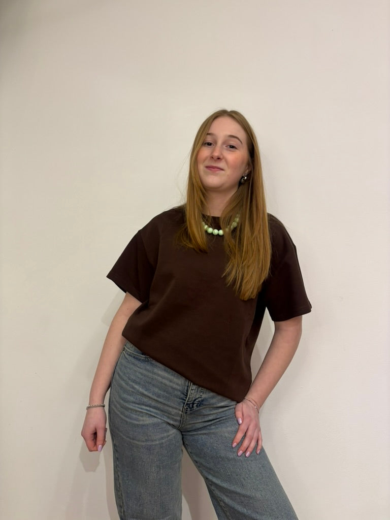Soof oversized t-shirt bruin