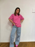 Isa t-shirt print roze