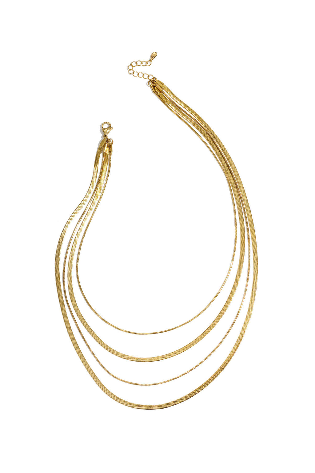 Layered ketting subtiel goud