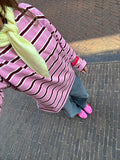 Kiki longsleeve streep roze