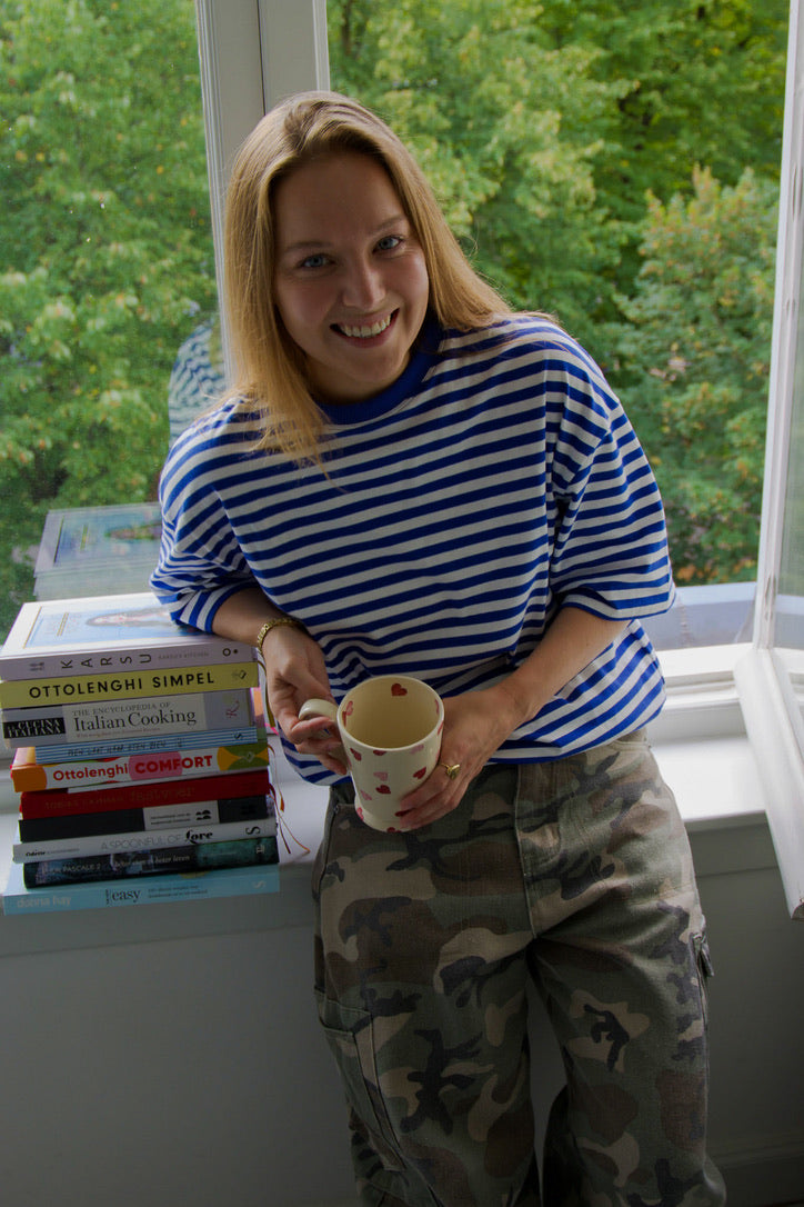 Juul streep shirt blauw/wit
