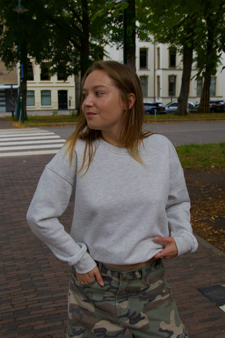 Crewneck sweater grijs