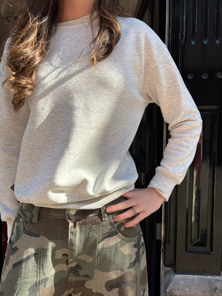 Crewneck sweater grijs