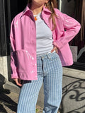 Pippa PU jas roze