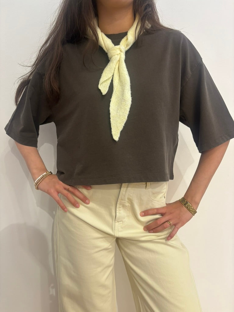 Saar jogging shirt bruin