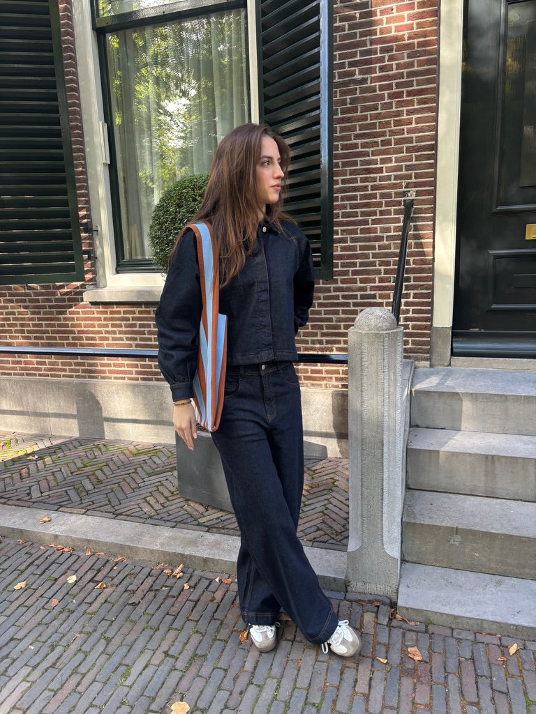 Noa unwashed denim jasje