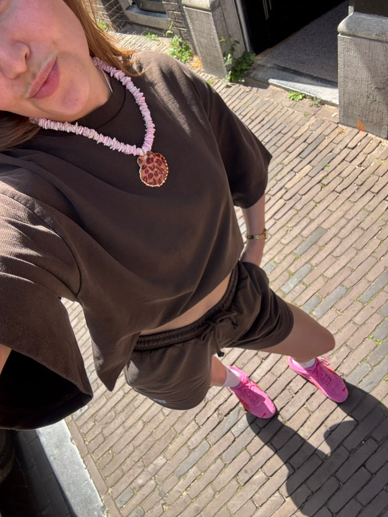 Saar jogging shorts bruin
