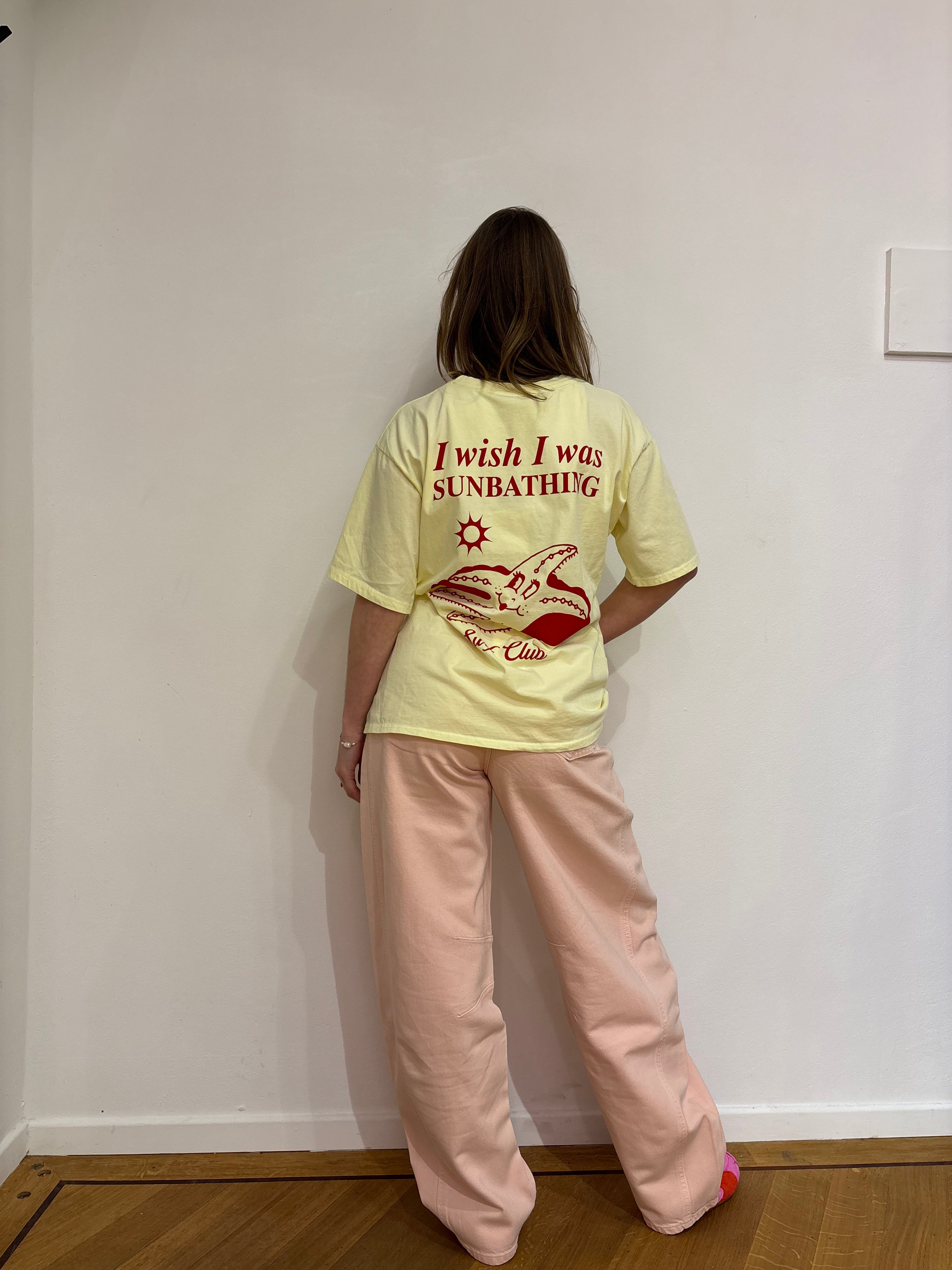 Isa t-shirt print geel
