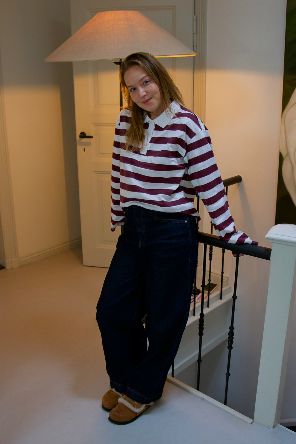 Dolly gestreepte polo longsleeve