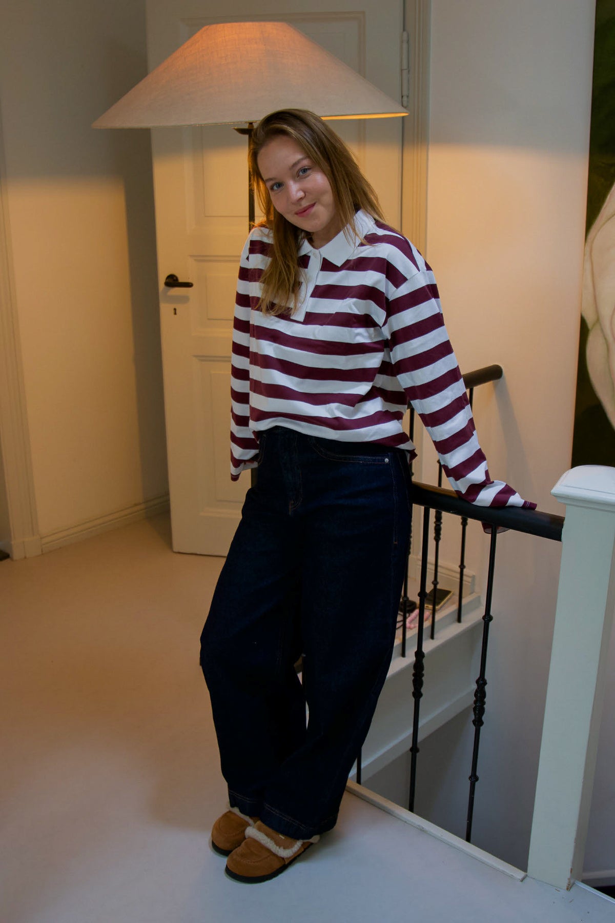 Dolly gestreepte polo longsleeve