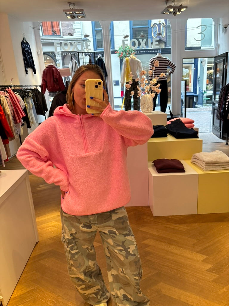 June teddy sweater roze