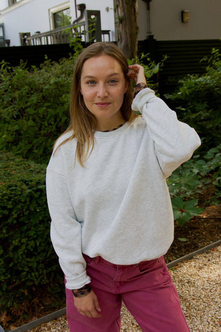 Crewneck sweater grijs