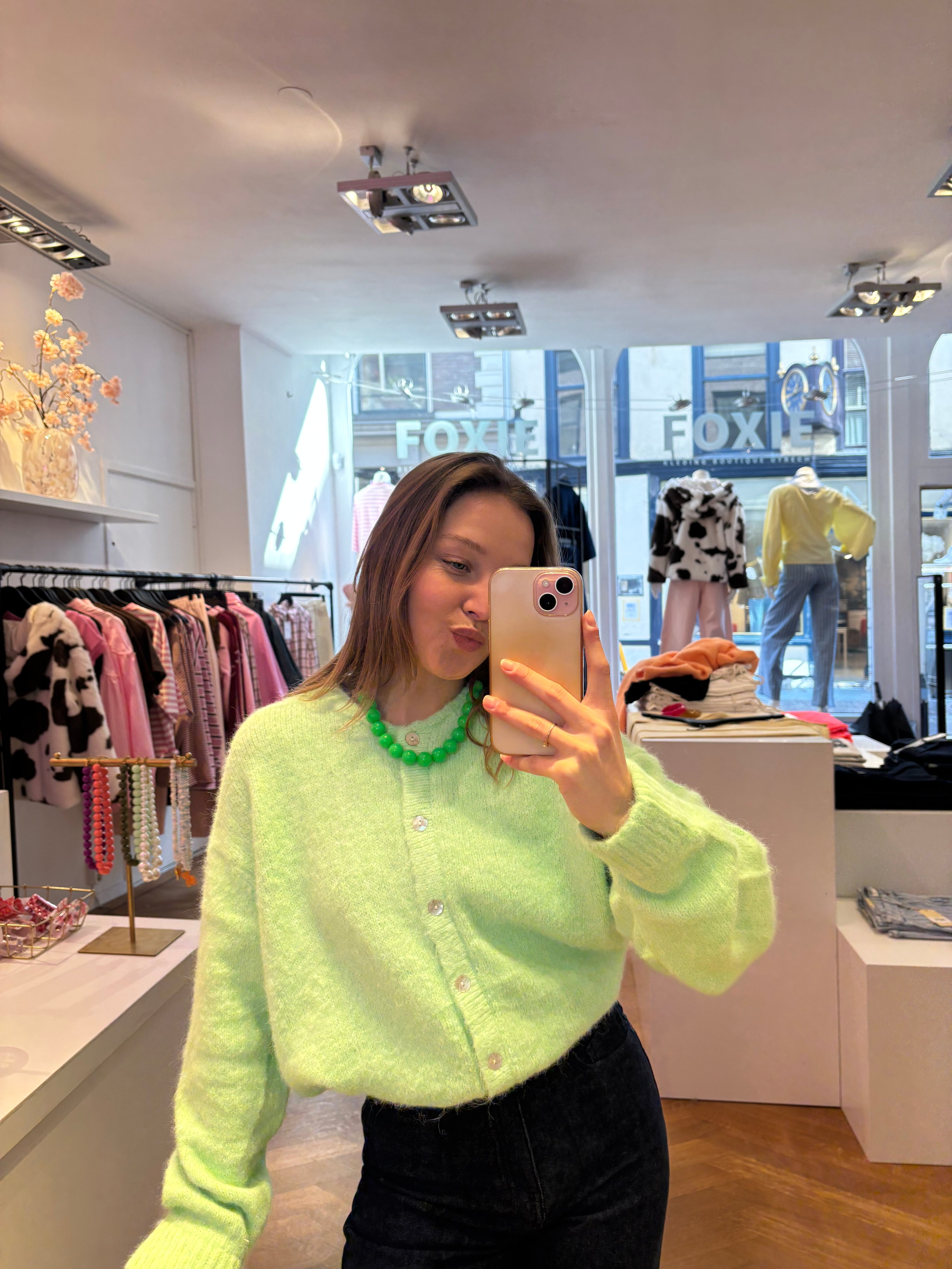 Lumi vestje wol groen
