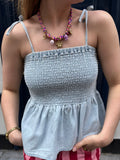 May smock denim top