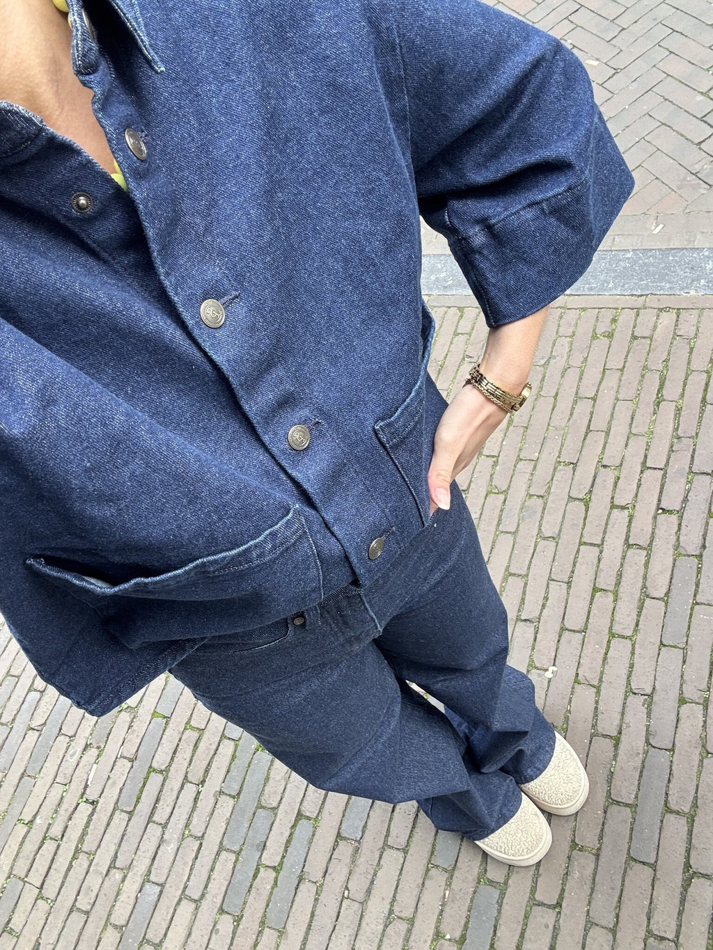 Julia jasje denim donker blauw