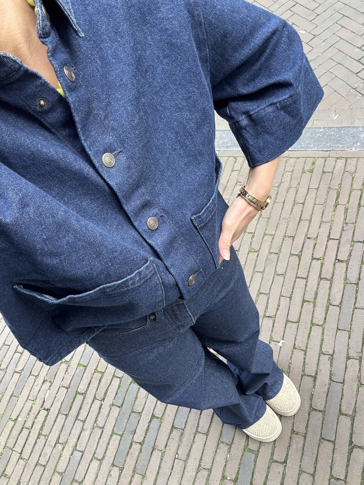 Julia jasje denim donker blauw
