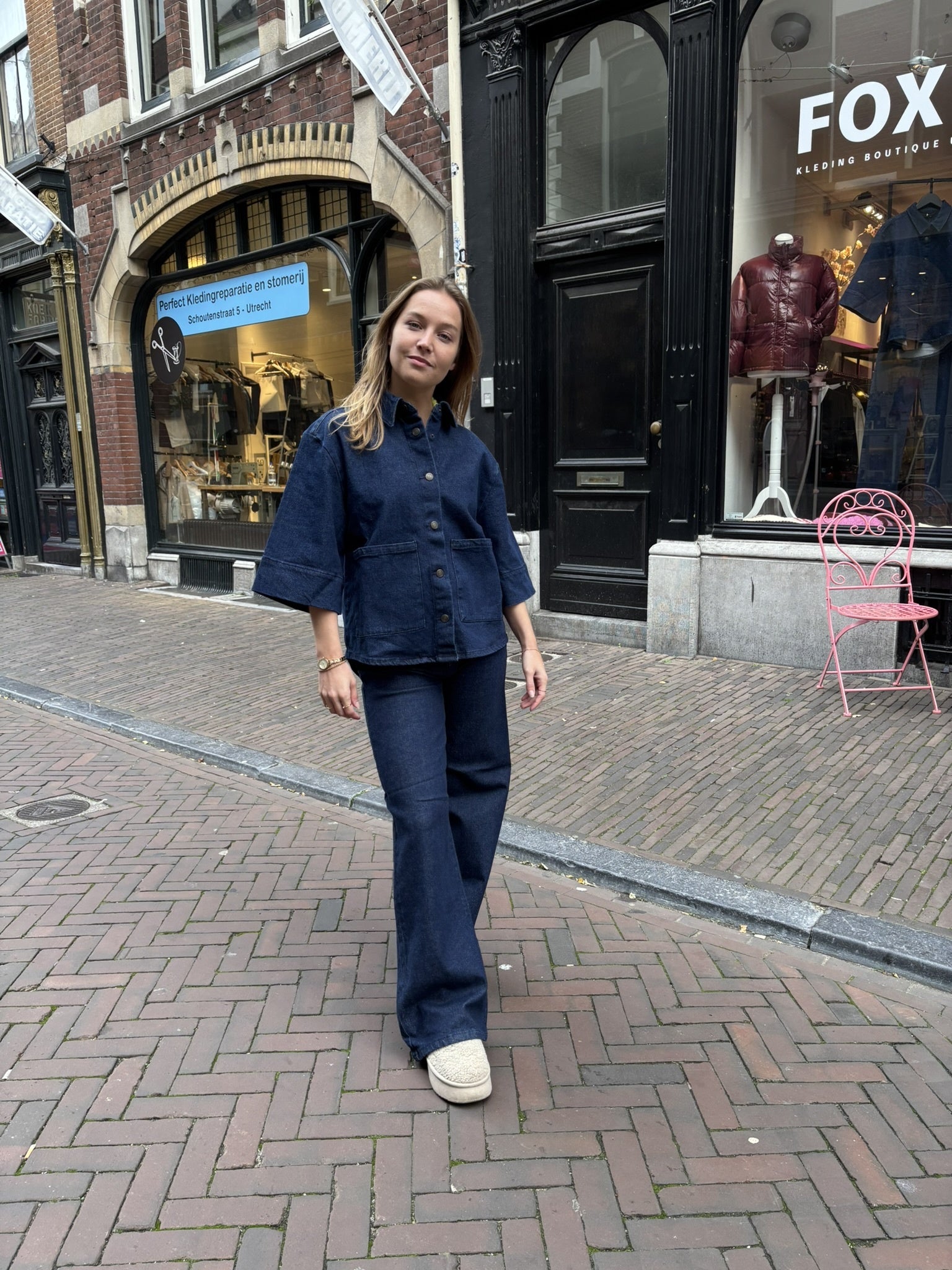 Julia jasje denim donker blauw