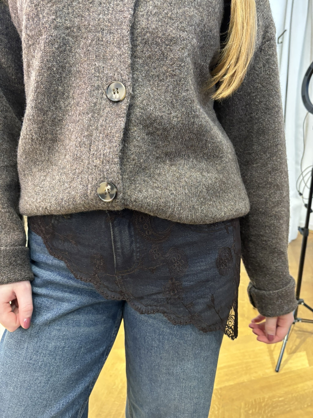 Lucy vest knit brown