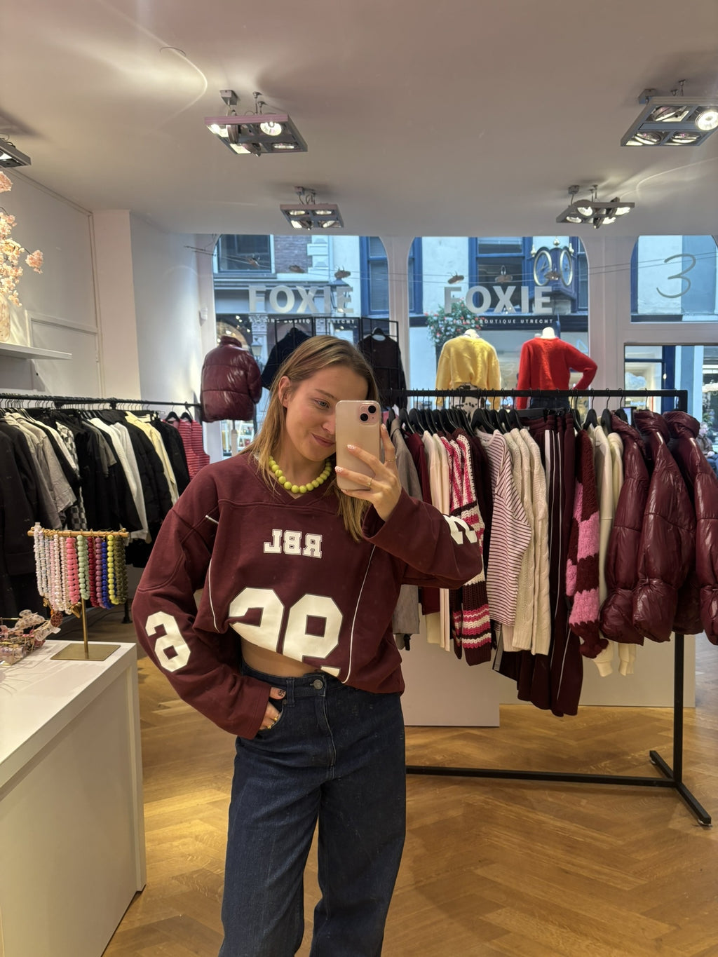 Austin jersey bordeaux rood