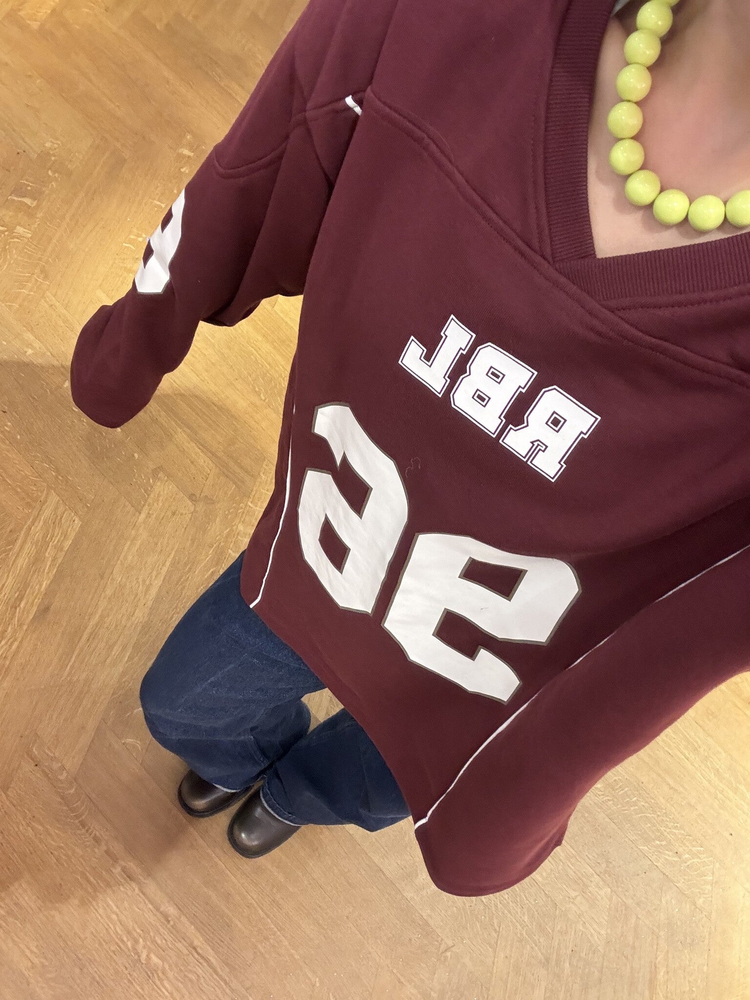 Austin jersey bordeaux rood