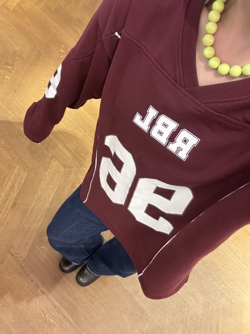 Austin jersey bordeaux rood