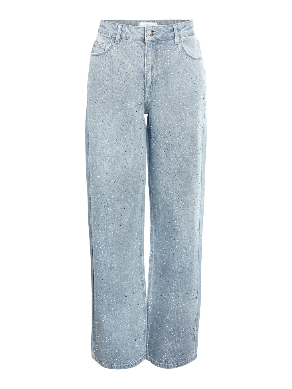 Glitter jeans light blauw