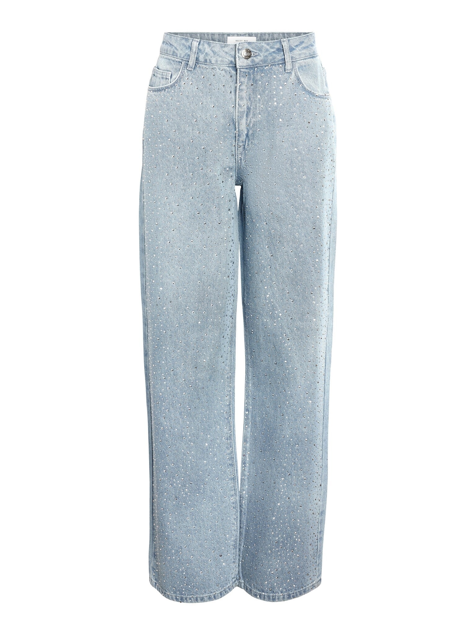 Glitter jeans light blauw