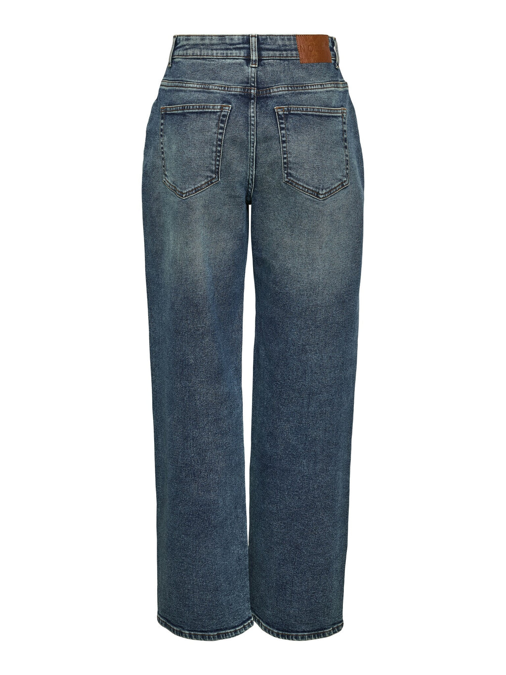 Josie washed straight leg jeans medium blauw