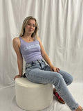 Judy print top lila