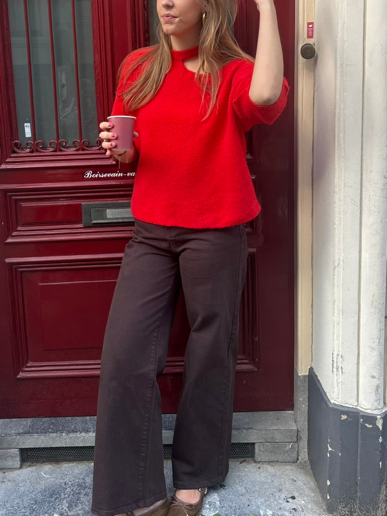 Julia jeans donker bruin