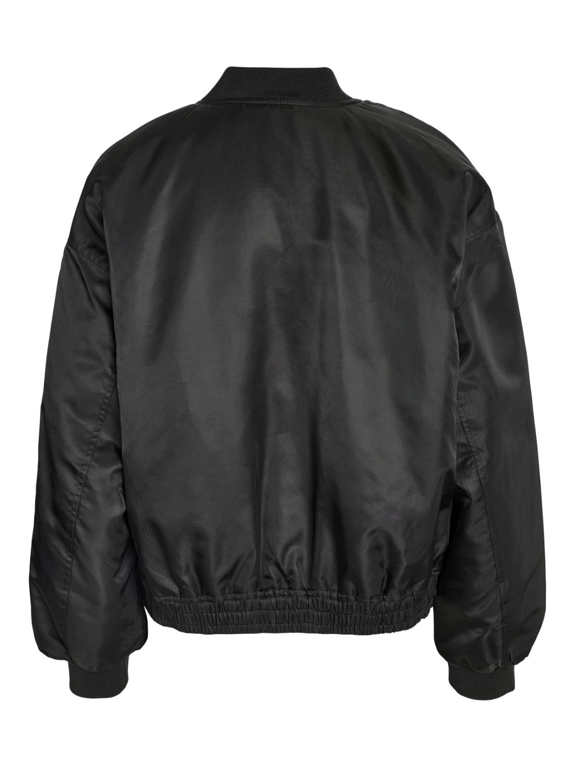 Justine padded bomber jacket zwart