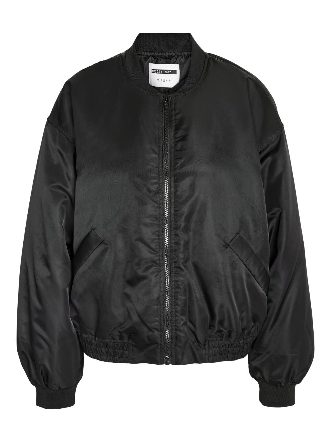 Justine padded bomber jacket zwart