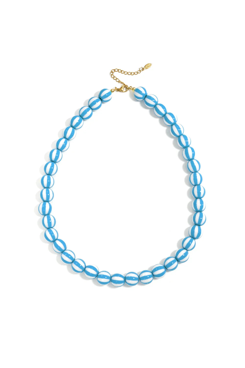 Kralenketting streep blauw