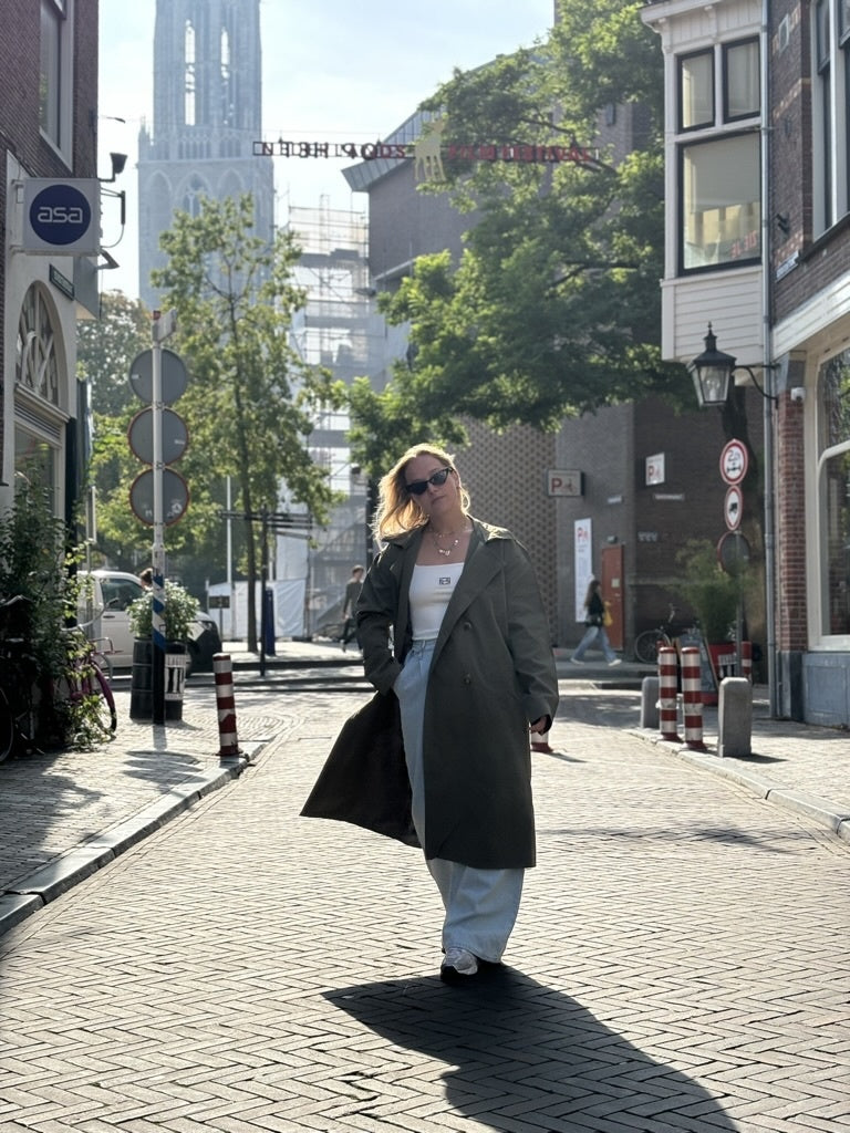 Manya trenchcoat groen