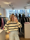 Maysa knit stripe wit